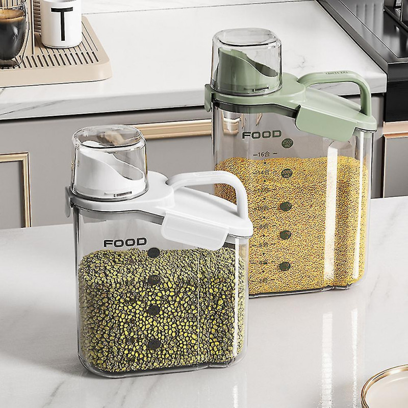 Sealed Crisper Grains Tank Transparent Bpa Free Food Sealed Jar Cans With Lids For Kitchen