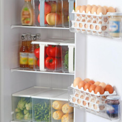 Protection complète Boîte de stockage d’oeufs Conteneur d’oeufs de grande capacité pour accessoires ménagers Protection complète Boîte de stockage d’oeufs Conteneur d’oeufs de grande capacité pour accessoires ménagers