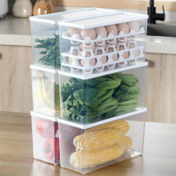 Protection complète Boîte de stockage d’oeufs Conteneur d’oeufs de grande capacité pour accessoires ménagers Protection complète Boîte de stockage d’oeufs Conteneur d’oeufs de grande capacité pour accessoires ménagers