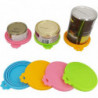 Pet Food Jar Lids, Universal Bpa Free Silicone Lids For Dog And Cat Food (4 Pieces Multicoloured).