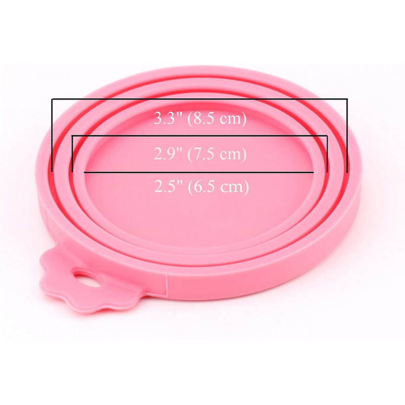 Pet Food Jar Lids, Universal Bpa Free Silicone Lids For Dog And Cat Food (4 Pieces Multicoloured).