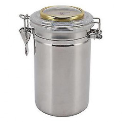 Stainless Steel Cigar Jar with Hygrometer - Waterproof Sealed Storage Jar (96mmx173mm3.8x6.8in) Stainless Steel Cigar Jar with Hygrometer - Waterproof Sealed Storage Jar (96mmx173mm3.8x6.8in)