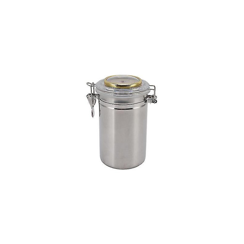 Stainless Steel Cigar Jar with Hygrometer - Waterproof Sealed Storage Jar (96mmx173mm3.8x6.8in)
