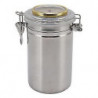 Stainless Steel Cigar Jar with Hygrometer - Waterproof Sealed Storage Jar (96mmx173mm3.8x6.8in)