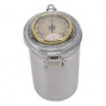 Stainless Steel Cigar Jar with Hygrometer - Waterproof Sealed Storage Jar (96mmx173mm3.8x6.8in)