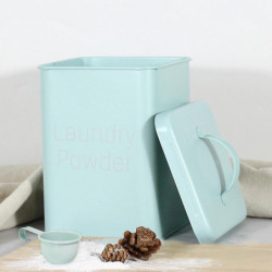 Waterproof Kitchen Laundry Powder With Scoop Storage Tin Bathroom Waterproof Kitchen Laundry Powder With Scoop Storage Tin Bathroom