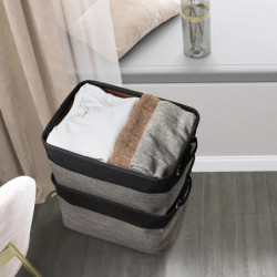 Pet Toy Basket Dog Cat Box Container Storage Bin Clothes With Handle