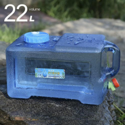 Bidon d’eau de camping de 22L, réservoir d’eau avec robinet, bidon d’eau potable portable, réservoir d’eau de [...]