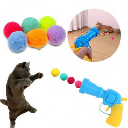 Lancement interactif Formation Jouets pour chats Chatons créatifs Mini Pompons Jeux Stretch Peluche Balle Jouets [...]