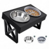 Elevated Dog Bowls 3 Adjustable Heights Raised Dog Food Water Bowl With Slow Feeder Bowl Standing Dog Bowl For [...]