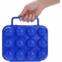 Egg Carrier With A Handle, 12 Egg Shock Containers