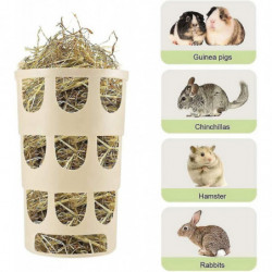 Rabbit Feeder Hay Rack Small Animals Food Feeder Durable Practical Convenient Food Bin Bowl Cage Accessories Hay [...]