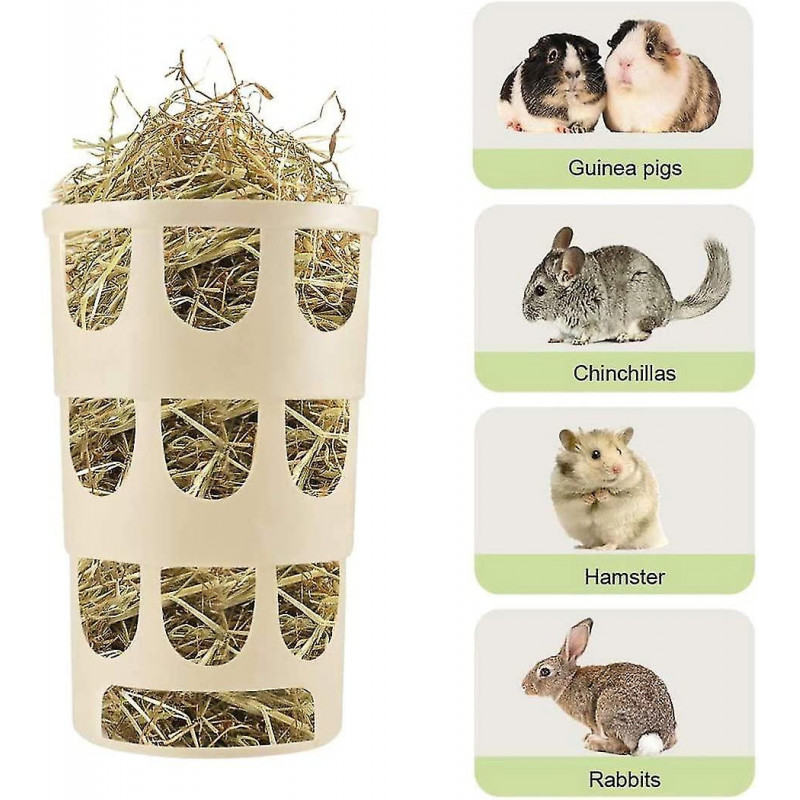 Rabbit Feeder Hay Rack Small Animals Food Feeder Durable Practical Convenient Food Bin Bowl Cage Accessories Hay [...]