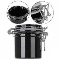 Large Capacity Lash Glue Jar, Activated Glue Container Portable1pcsblack