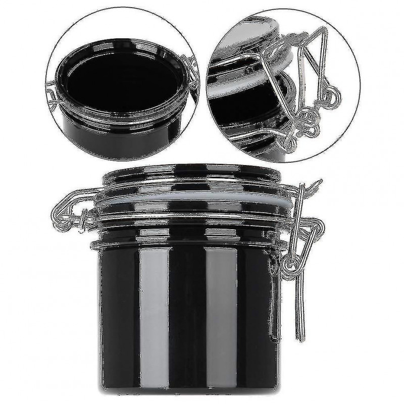 Large Capacity Lash Glue Jar, Activated Glue Container Portable1pcsblack