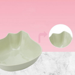 Plastic Pet Feeding Bowls Dog Food Containers 3 Pieces (Blue+Pink+Green) (4-D-W)