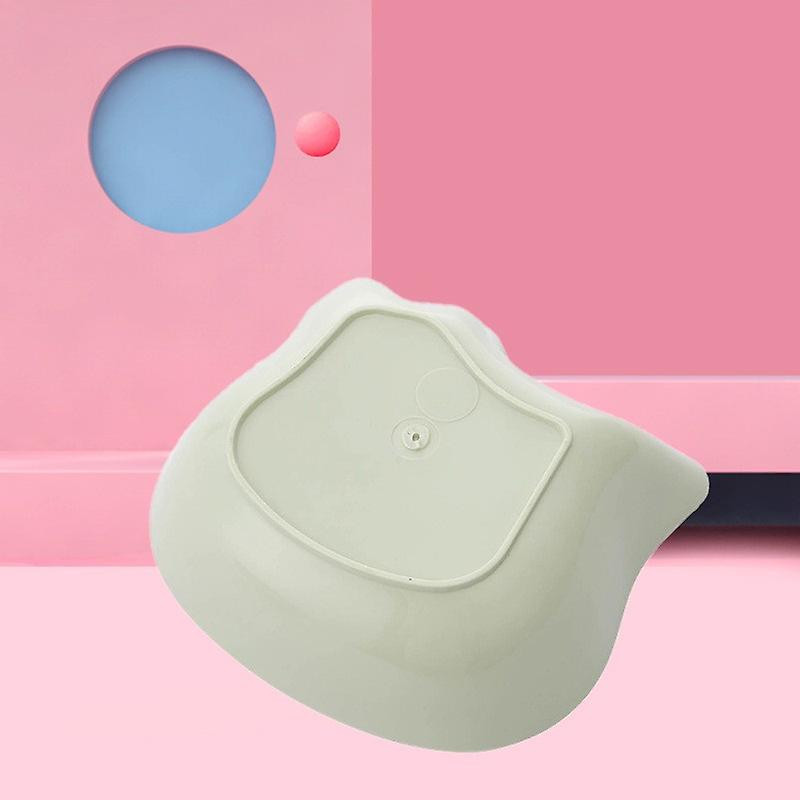 Plastic Pet Feeding Bowls Dog Food Containers 3 Pieces (Blue+Pink+Green) (4-D-W)