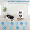 3.5l Automatic Pet Er Timing Programmable Pet Dry Food Dispenser Cat Food Dispenser With Ize Schedule For Home Use A