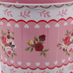 European Style Storage Bucket With Lid Candy Storage Bucket Snack Bucket Tinplate Box(3L)