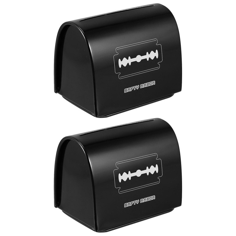 2 Pcs Men's Razors Razor Bank Male Razzor Containe Disposal Box Sharps Containers Home Use Disposal Container Small