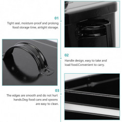 Storage Bin Lid Laundry Detergent Storage Tin Dog Food Bin Galvanized Storage Bucket