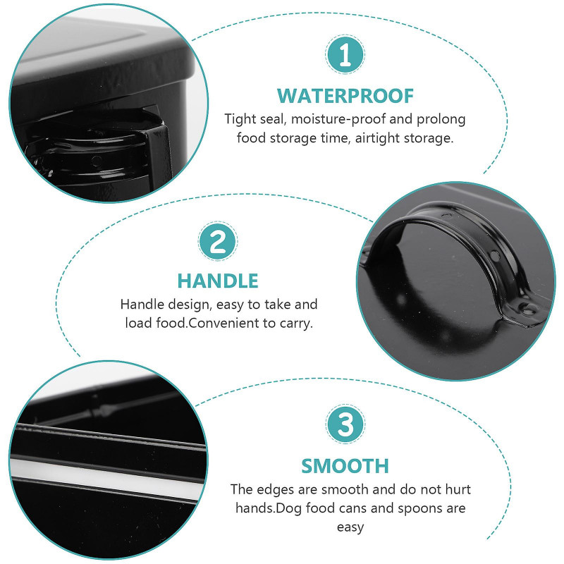 Storage Bin Lid Laundry Detergent Storage Tin Dog Food Bin Galvanized Storage Bucket