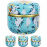 4pcs Mini Iron Sealed Storage Can Tea Container Delicate Storage Pot for Kitchen