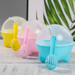 Hamster Sand Bathroom Plastic Sand Bath Container Small Pet Bathtub Sauna Toilet Washroom Box with Shovel for Hamster
