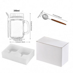 Contenants d’avoine de nuit avec couvercle et cuillère, grande capacité hermétique Pots d’avoine de nuit [...]