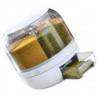 Grains Separate Storage Box Sealed Rotating Rice Bucket Home Insect Damp Proof Rice Storage Tank Grains Separate Storage Box Sealed Rotating Rice Bucket Home Insect Damp Proof Rice Storage Tank