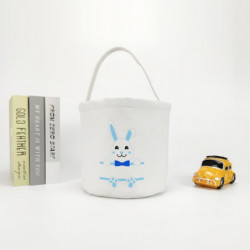 Storage Bag Easter Basket Cute Animal Canvas Bucket Large Capacity Portable Handle Design For Kids Toys