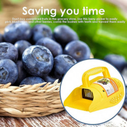Blueberry Picker Berry Picker Comb Fruit Picking Tool Ergonomique Soft-touch Poignée Handheld Easy Fruit Harvester [...]