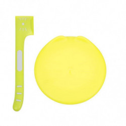 9X9x0.3cm green pet food containers 1 set pet can cover and pet spoon set pet food can lid with feed