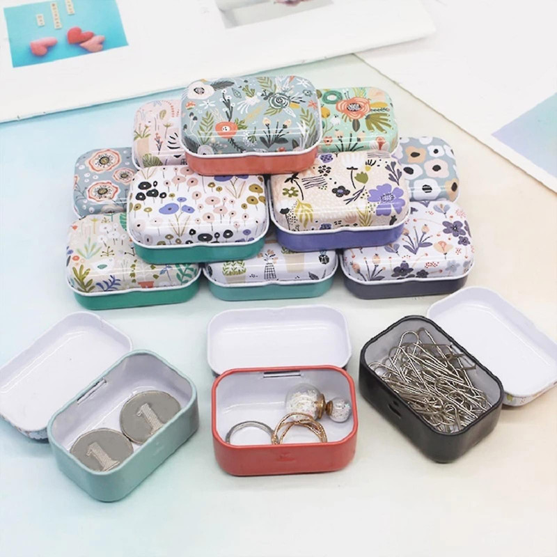 Colorful Mini Tin Box Sealed Jar Packing Boxes For Jewelry Craft Containers