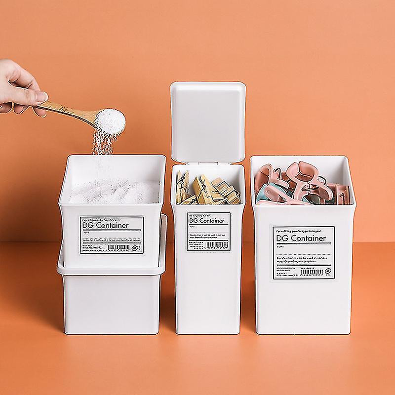 Small Plastic Container Storage Box With Lid Dust-proof Stackable Household Items For