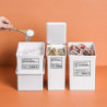 Small Plastic Container Storage Box With Lid Dust-proof Stackable Household Items For