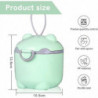 250ml Baby Milk Powder Dispenser With Scoop And Leveller, Double Airtight Portable Formula(green) 250ml Baby Milk Powder Dispenser With Scoop And Leveller, Double Airtight Portable Formula(green)