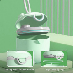 250ml Baby Milk Powder Dispenser With Scoop And Leveller, Double Airtight Portable Formula(green)
