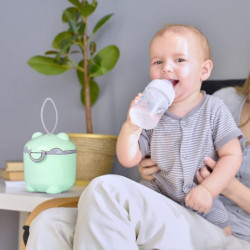 250ml Baby Milk Powder Dispenser With Scoop And Leveller, Double Airtight Portable Formula(green)