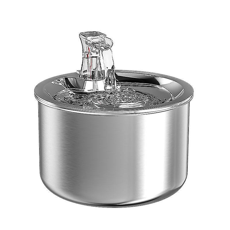 Fontaine Eau Pour Chat, Acier Inoxydable, 2l, Ultra-silencieuse, Fontaine Boire Pour Animaux De Compagnie Avec, [...]