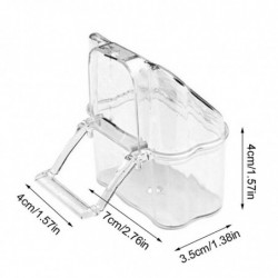 Plastic Bird Feeder With Perch Large Capacity Food Container Easy To Clean