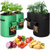 Sacs de culture géotextile, 4 sacs de culture de pommes de terre (2 10 gallons, 2 comptes) Stcyv