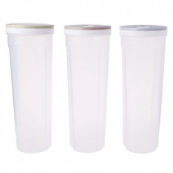 Tall Food Storage Box Spaghetti Noodles Container Grain Cereal Jar Airtight Leak