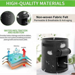 Sacs de culture géotextile, 4 sacs de culture de pommes de terre (2 10 gallons, 2 comptes) Stcyv