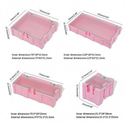 Bijoux Composant électronique Petit conteneur Stockage Boîte en plastique Pratique