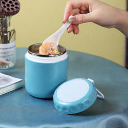 Leak-proof Insulated Hot Milk Cup Food Container For Work Travel 3 Colors Choose