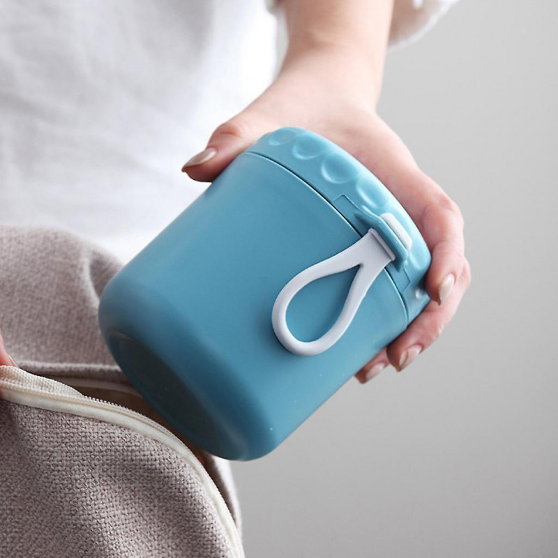 Leak-proof Insulated Hot Milk Cup Food Container For Work Travel 3 Colors Choose