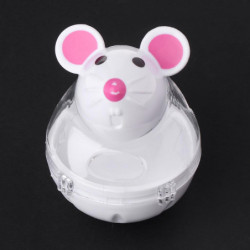 Pet Toys Food Dispenser Feeder Dogs Cats Tumbler Funny Container Plastic Supply