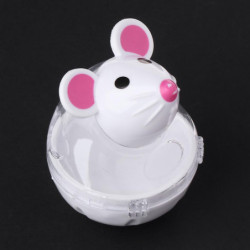 Pet Toys Food Dispenser Feeder Dogs Cats Tumbler Funny Container Plastic Supply
