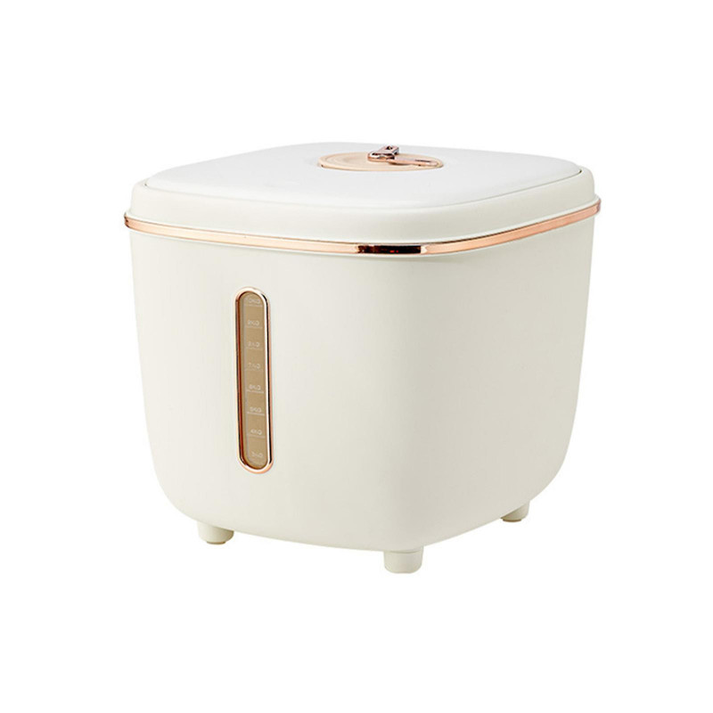 16.5 Lb Rice Dispenser Large Grain Container Storage With Lid Measuring Cylinder Water Content Proof Household [...]